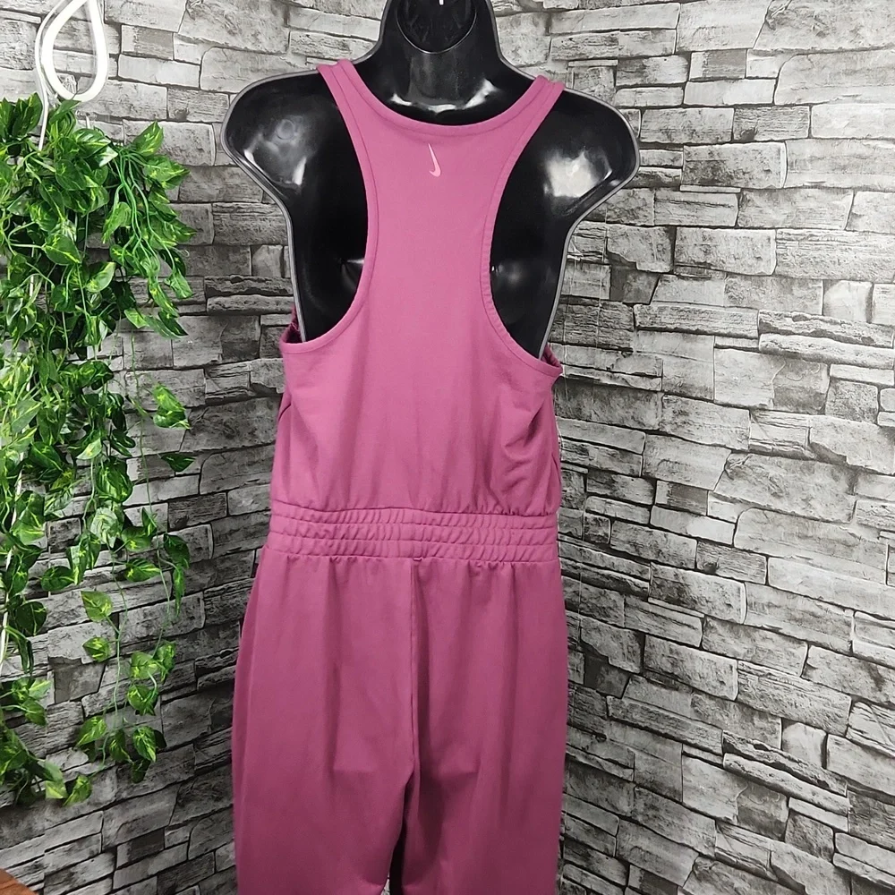 Nike Dri-FIT Plum Sleeveless Training Jumpsuit - Picture 7 of 12